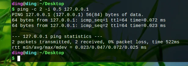 时间间隔和次数限制的ping