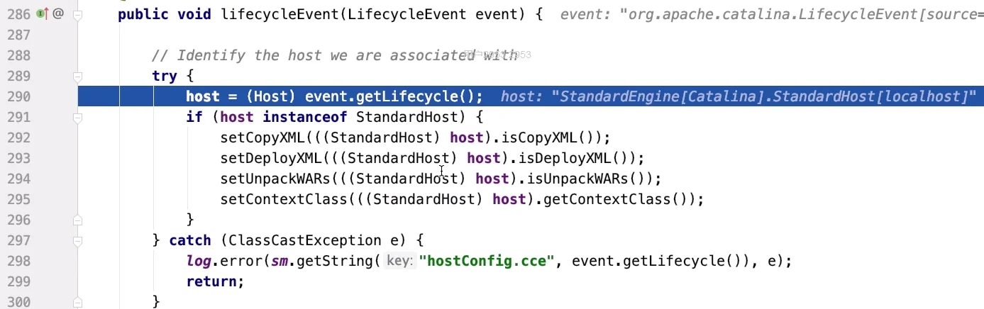 HostConfig.lifecycleEvent()